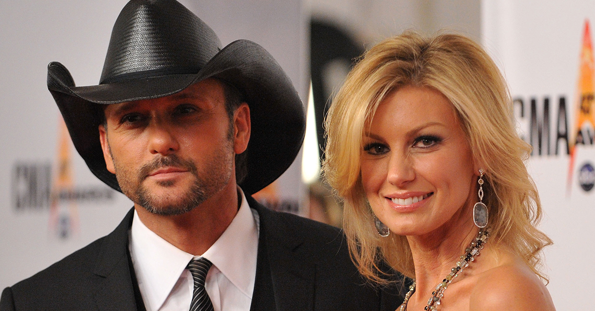 Photo of country music stars Tim McGraw and Faith Hill at the CMA Awards