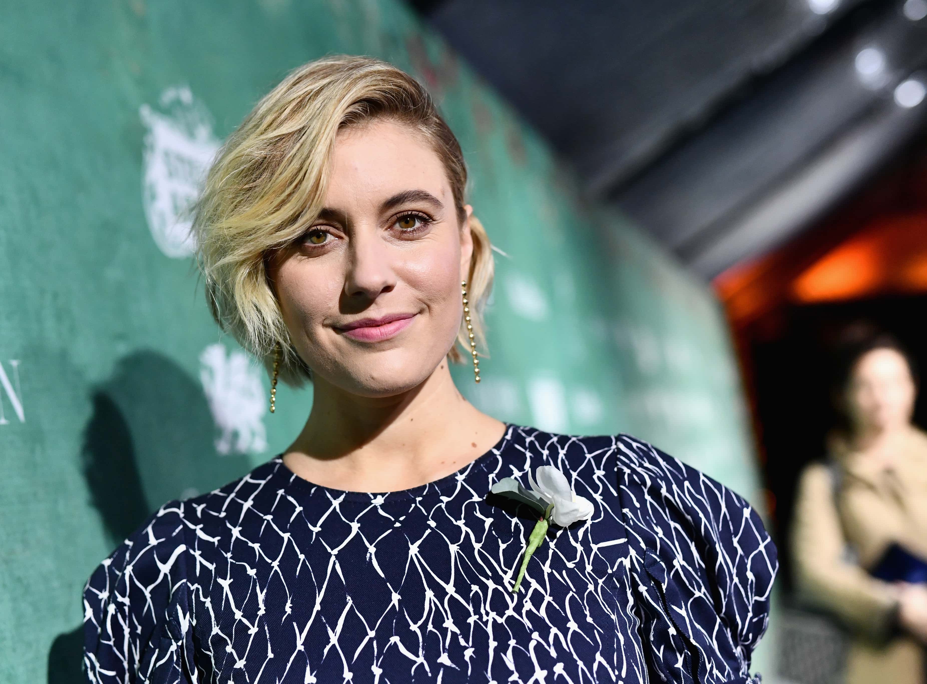 Portrait Photo of Greta Gerwig at the Women In Film Pre-Oscar Cocktail Party 2018