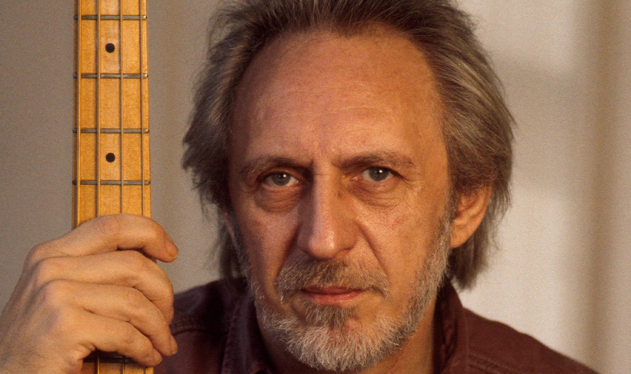 John Entwistle of The Who, portrait, at home, UK, 1998.