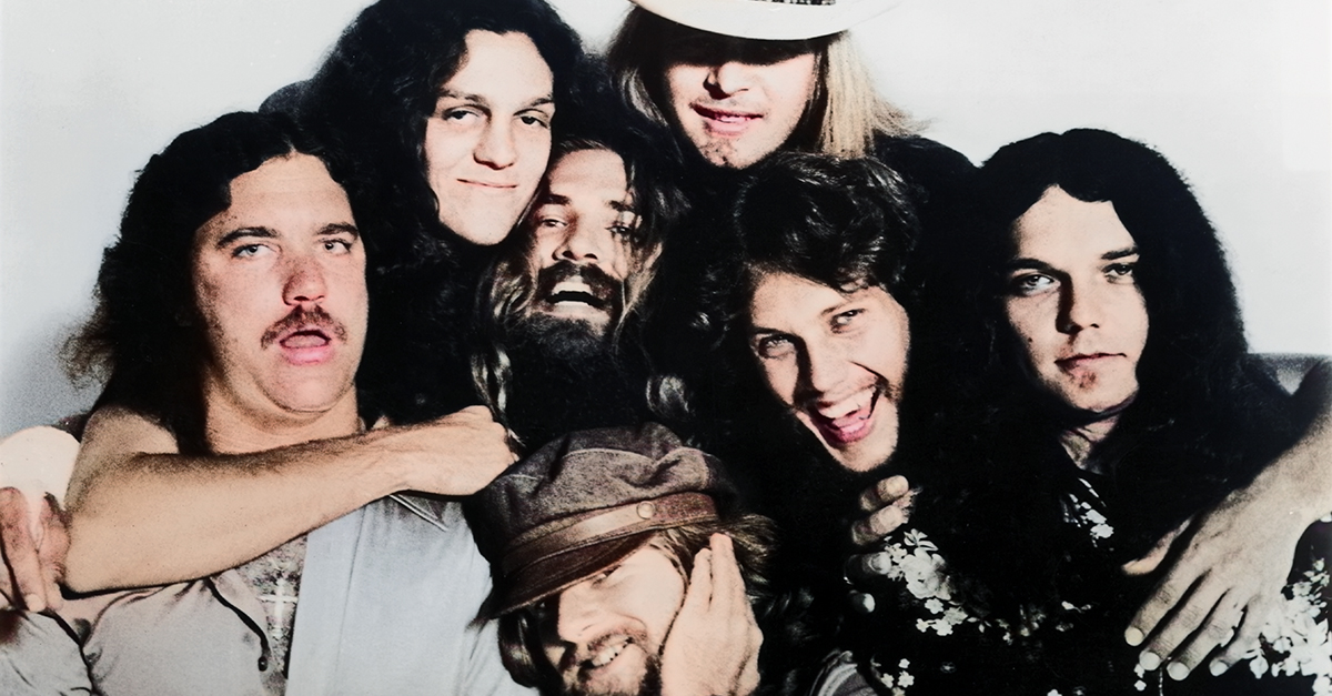 American southern rock band Lynyrd Skynyrd, circa 1976.