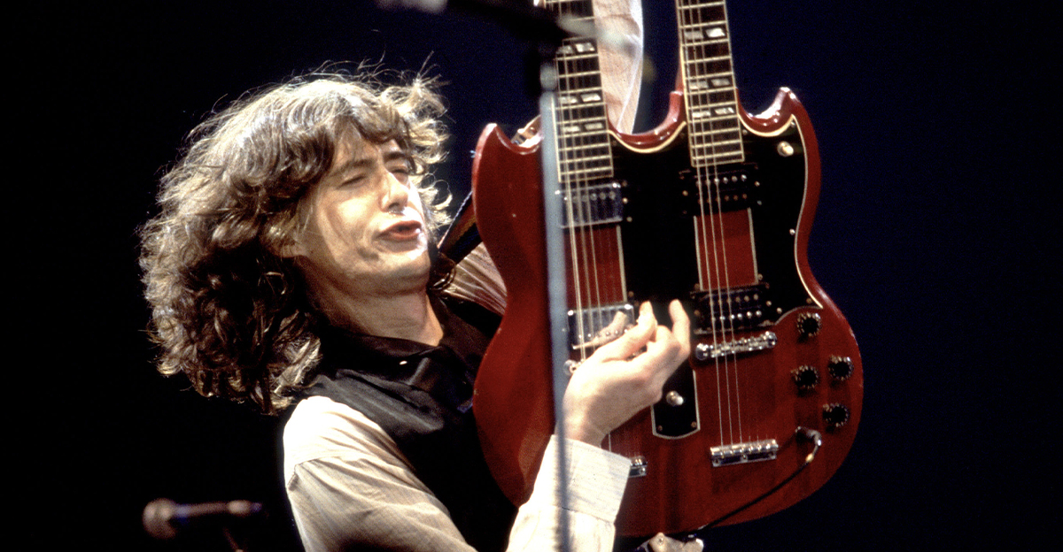 Jimmy Page on 11/27/83 in Dallas, TX