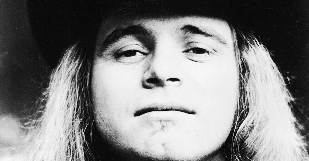 Ronnie Van Zant in a press photo dated to 1976.