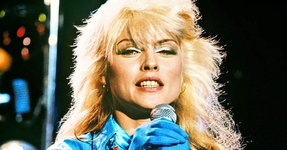 Debbie Harry of Blondie photographed at Blanford Studios