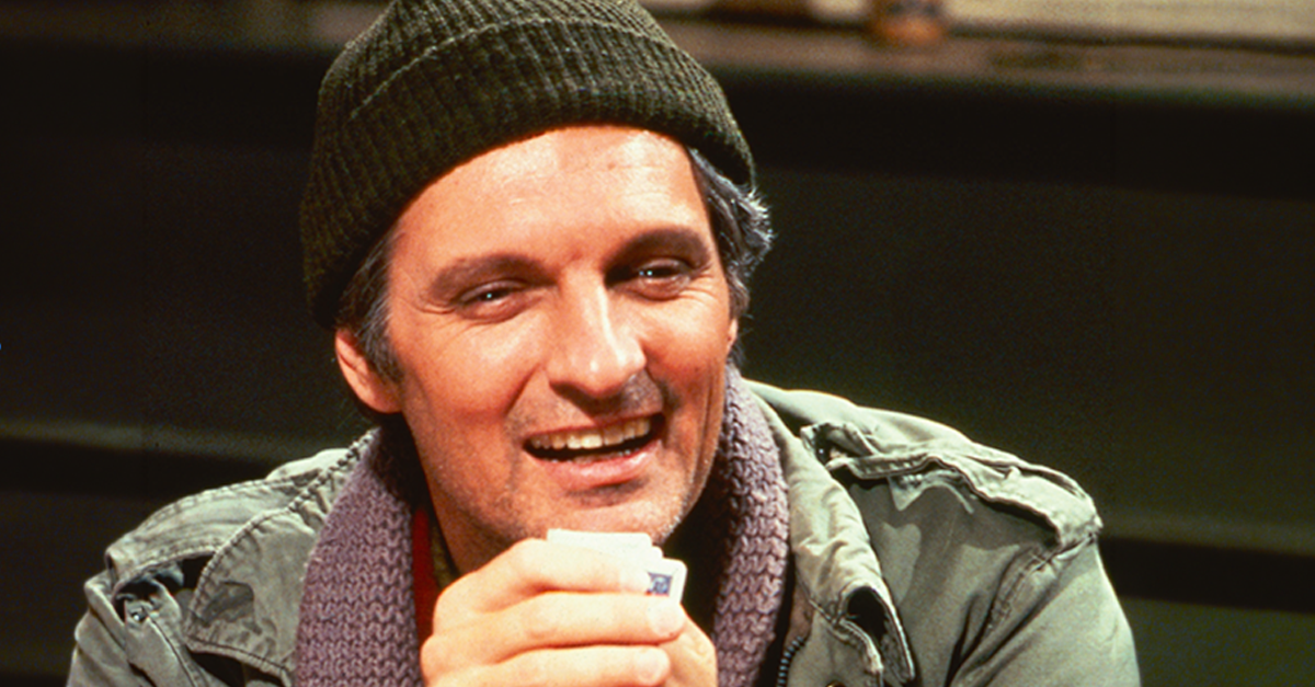 Actor Alan Alda in a promotional portrait for the television series 'M*A*S*H, circa 1972