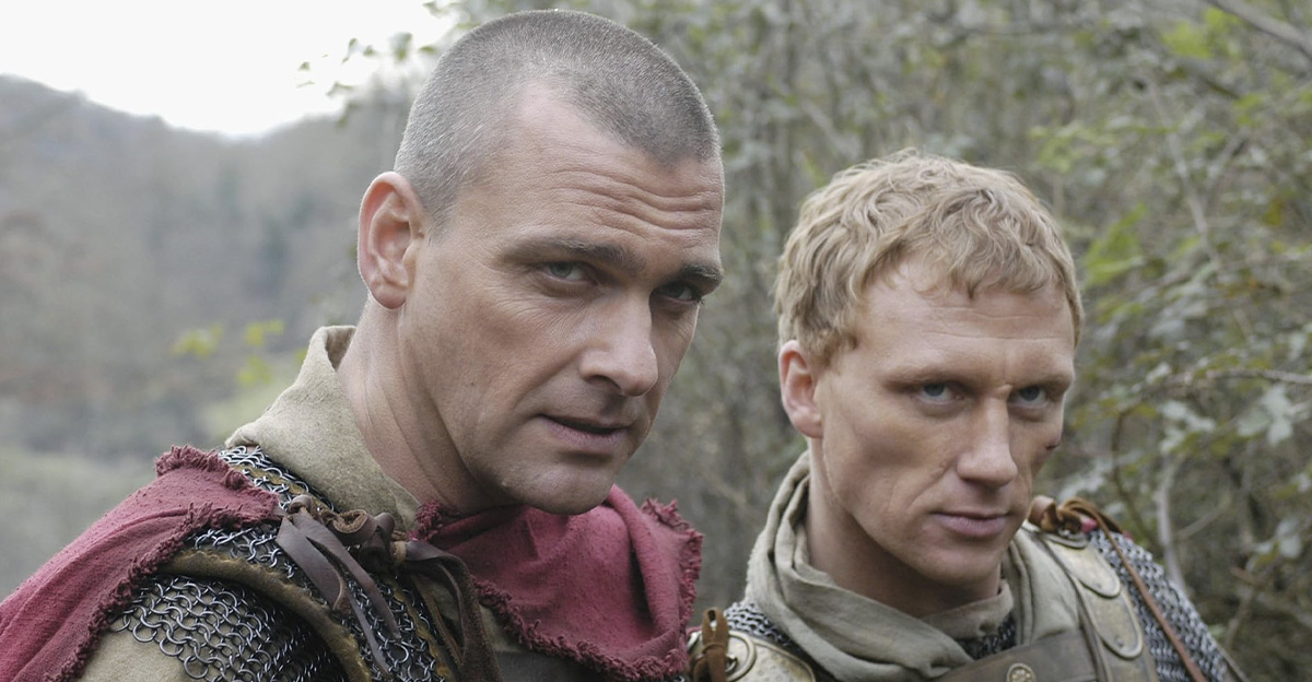 Ray Stevenson and Kevin McKidd in HBO's Rome (2005)