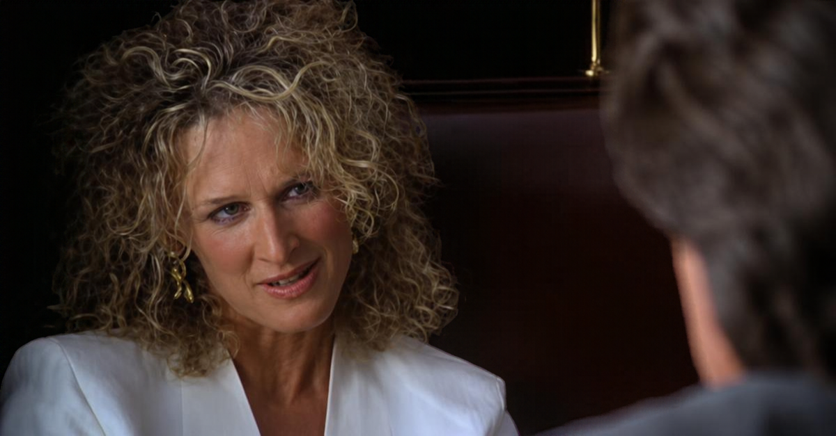 Screenshot from Fatal Attraction (1987), Amazon Prime Video