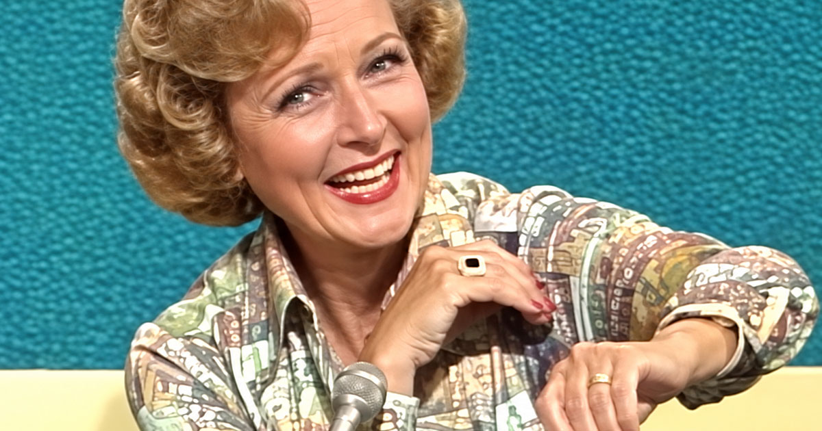 Betty White on a 1970s game show