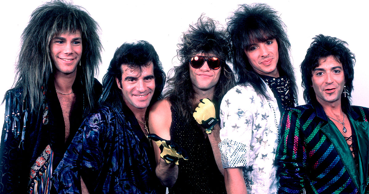 Portrait Of Bon Jovi in 1987