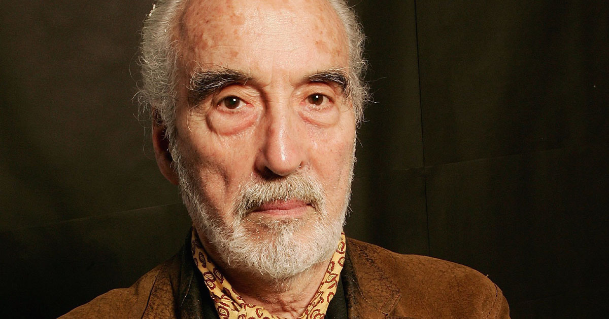 Christopher Lee portrait