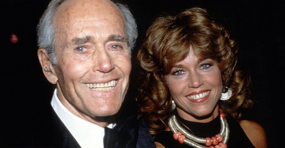 Jane Fonda with father Henry Fonda