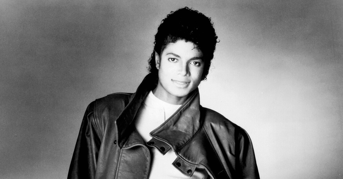 Michael Jackson in a press photo dated to 1983.