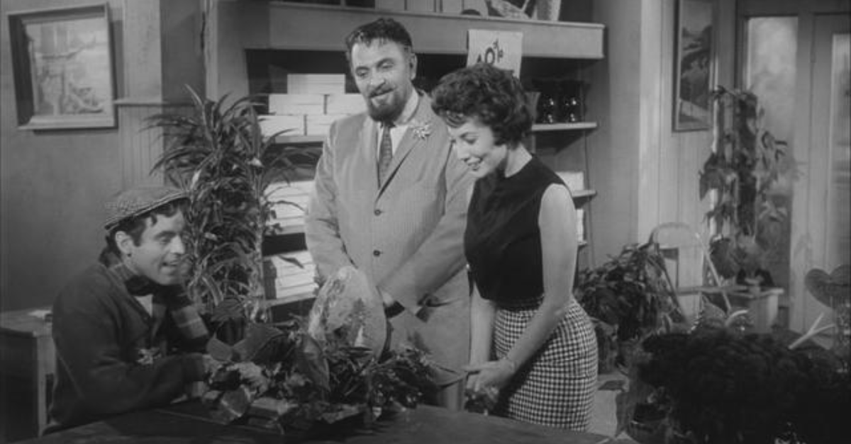 A scene from The Little Shop of Horrors.