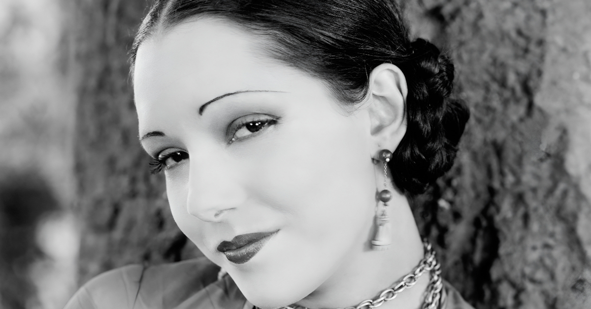 Lupe Velez in a promotional portrait for 'Where East Is East'
