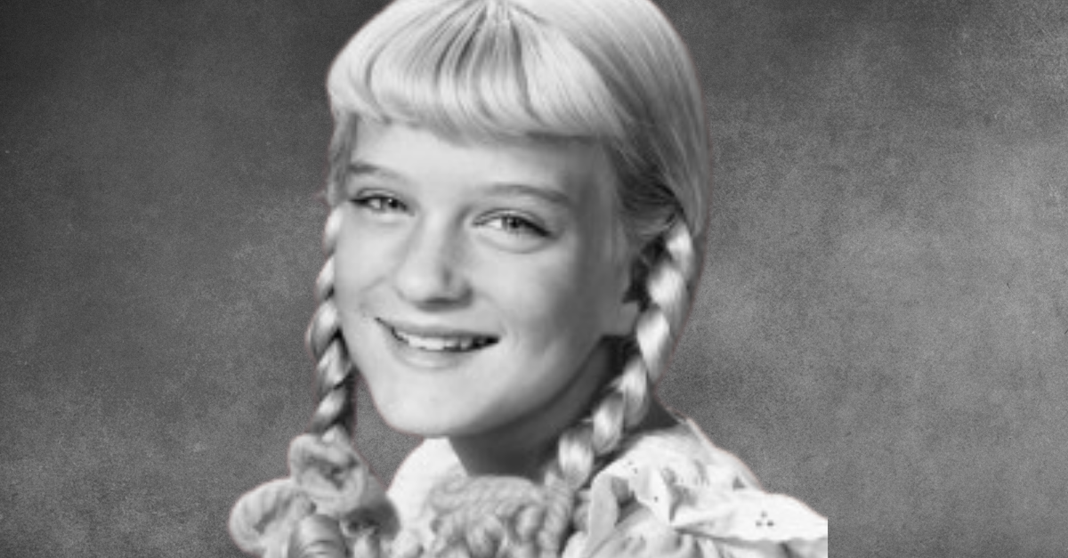 Susan Olsen promoting her role on the ABC comedy series The Brady Bunch