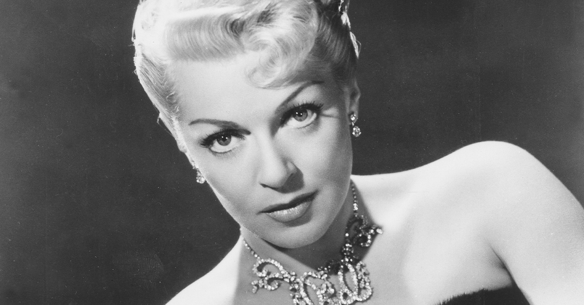 Portrait of Old Hollywood actress, Lana Turner.