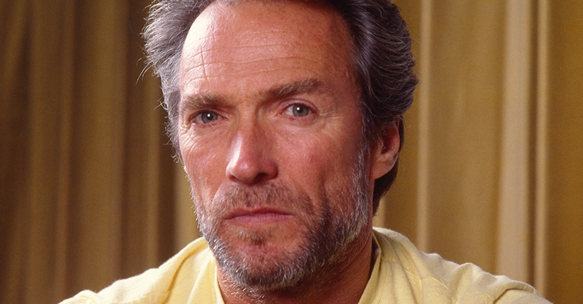 Actor Clint Eastwood inside his office at Warner Bros. Studios, July 19, 1984 in Burbank, California.
