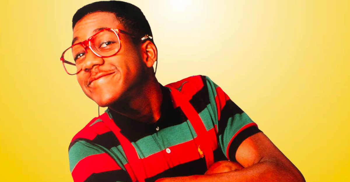Actor Jaleel White as Steve Urkel in 'Family Matters', circa 1990