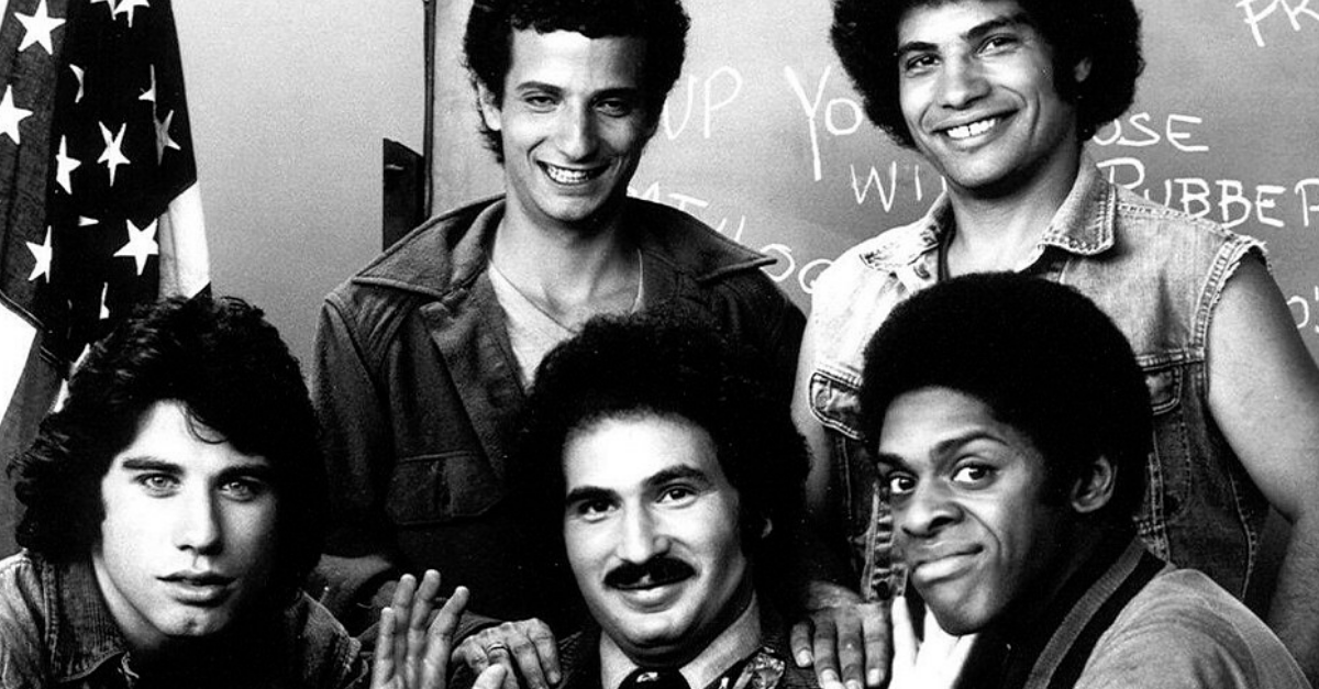 Main cast photo from the television program Welcome Back, Kotter.