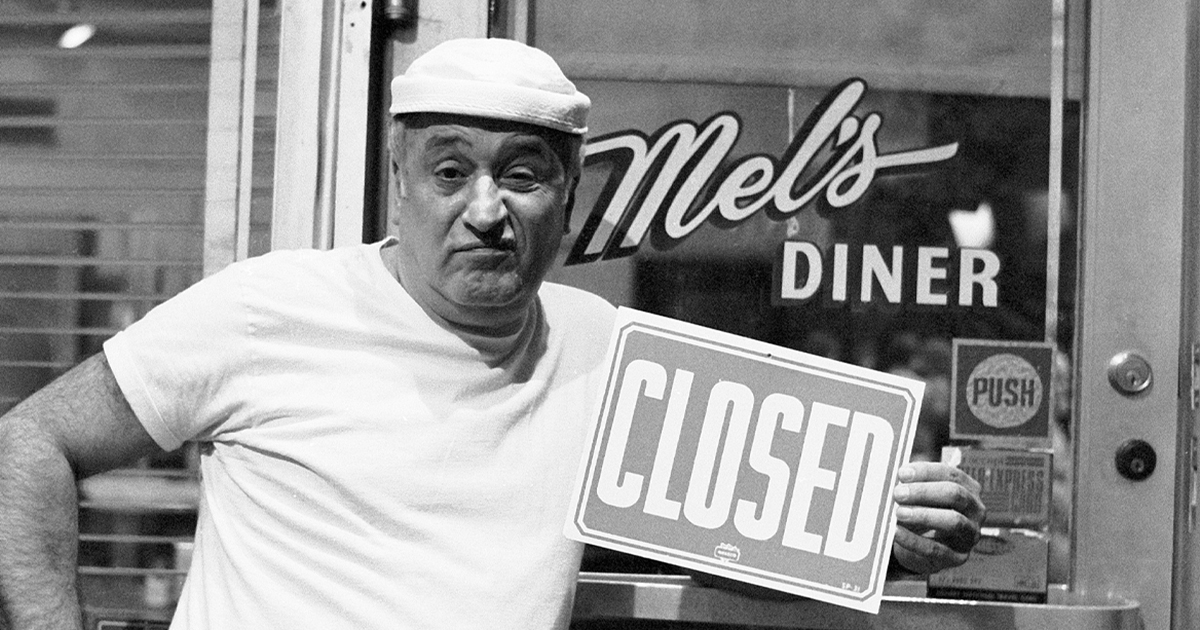 Vic Tayback as Mel Sharples in Alice