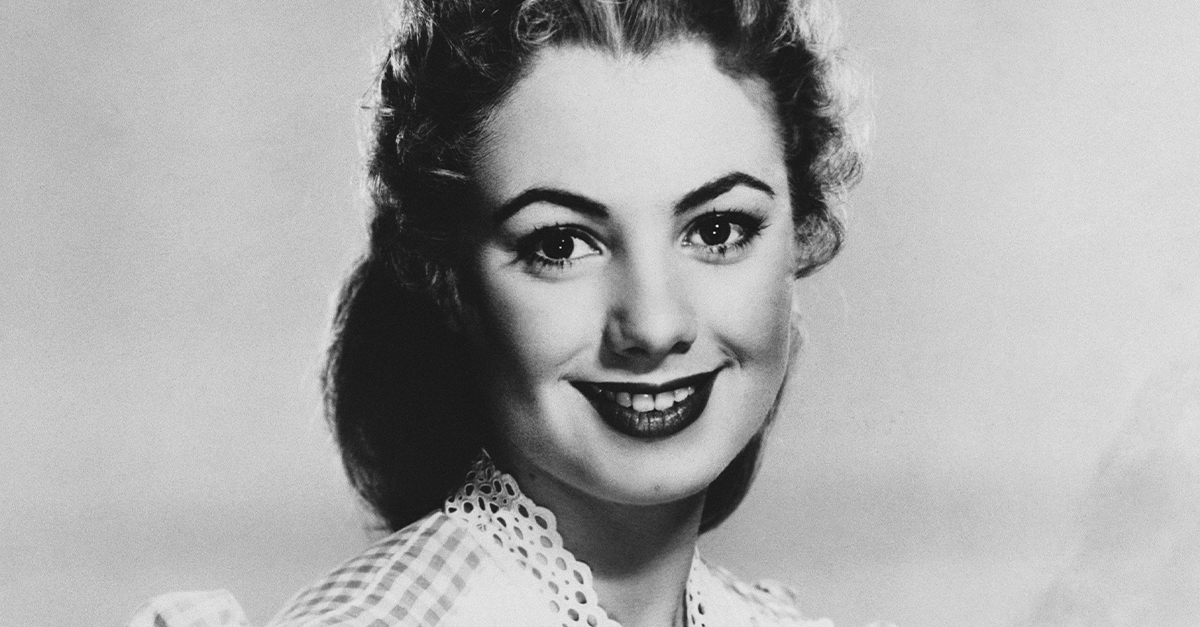 Portrait of a young Shirley Jones