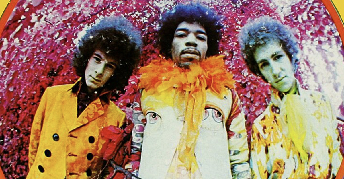 Album cover for the U.S. version of Are You Experienced by The Jimi Hendrix Experience. Reprise LP 6261.