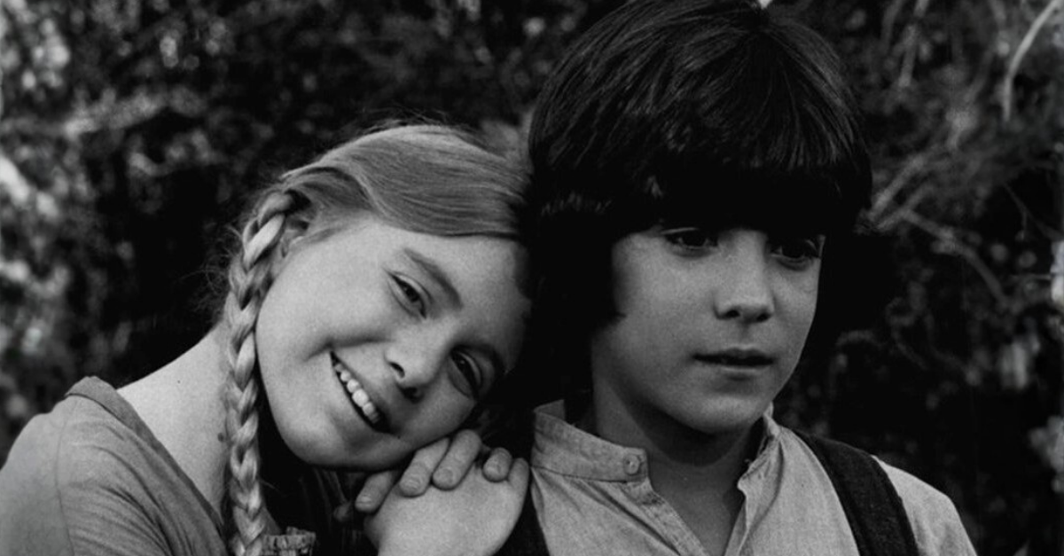 Publicity photo of American child actors, Matthew Laborteaux and Katy Kurtzman