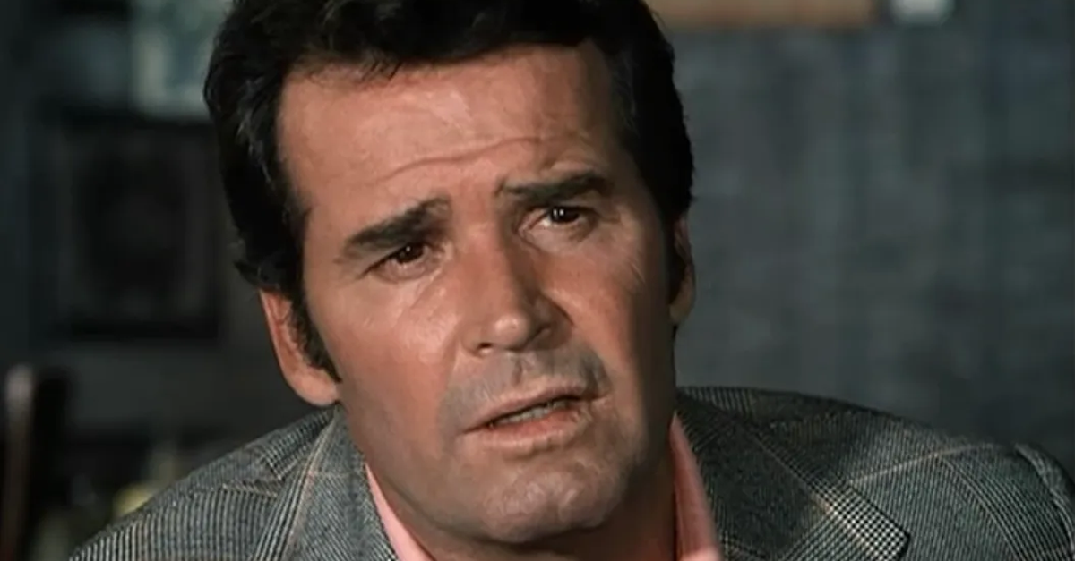 Screenshot of actor James Garner as Jim Rockford in The Rockford Files (1974-1980)