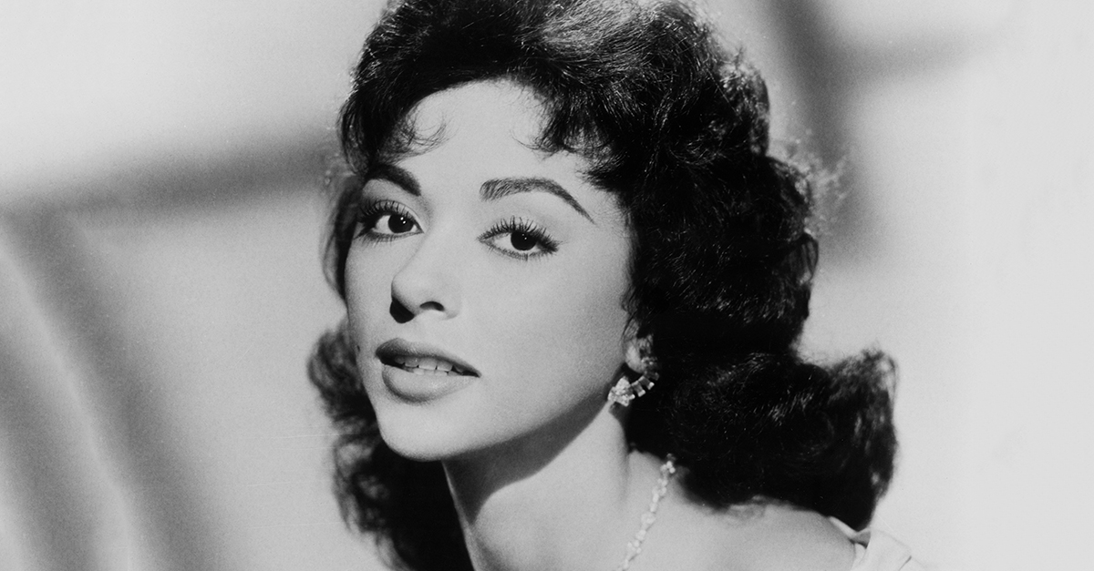 Glamor portrait of actress Rita Moreno.