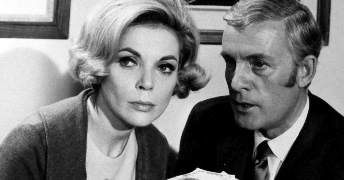 Photo of Barbara Bain and Alf Kjellin from the television program Mission: Impossible.