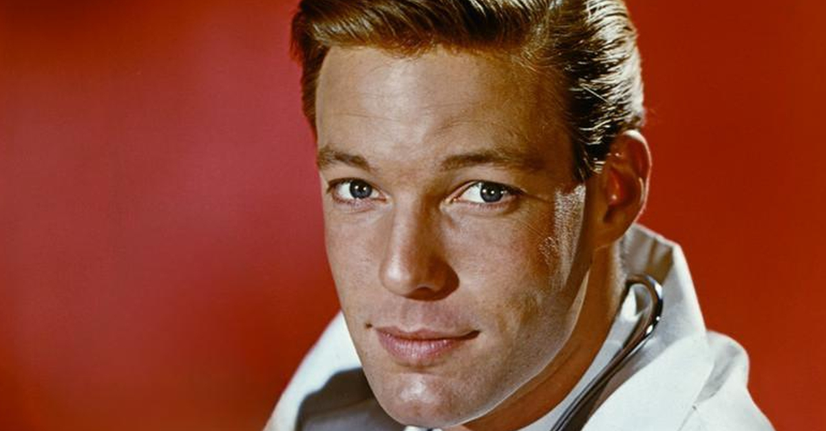 Richard Chamberlain, as he appears in the television series Dr. Kildare
