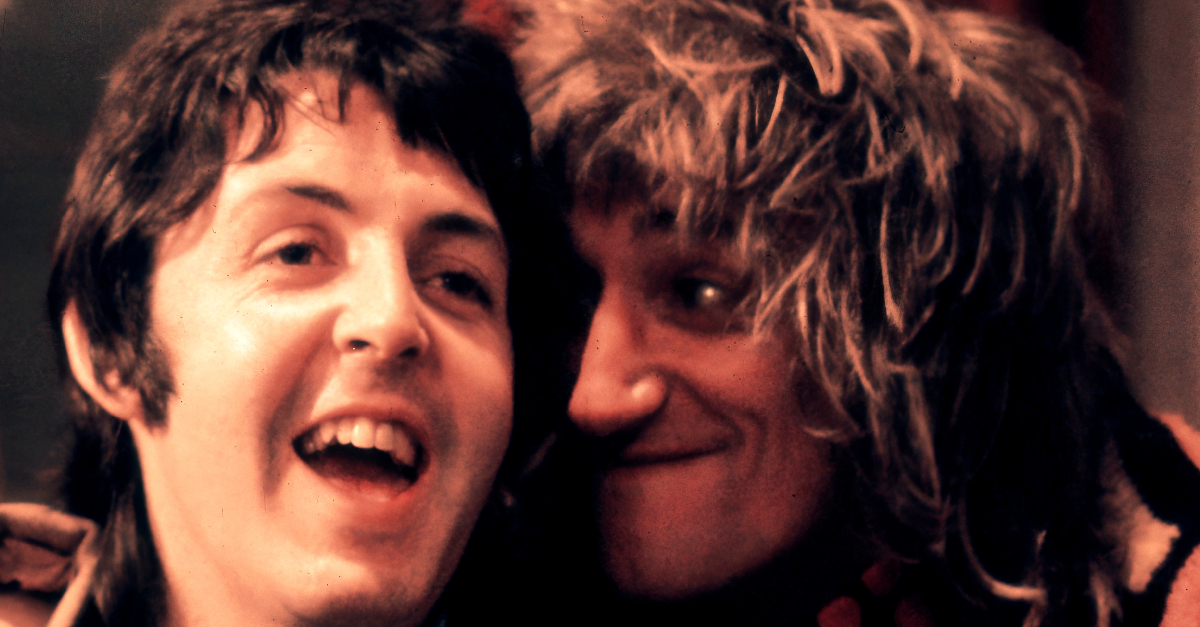 Rod Stewart and Paul McCartney
