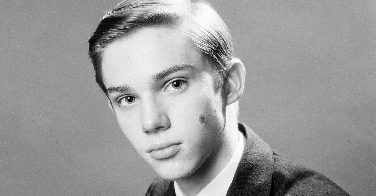Actor Richard Thomas photographed at age 14, in 1965.