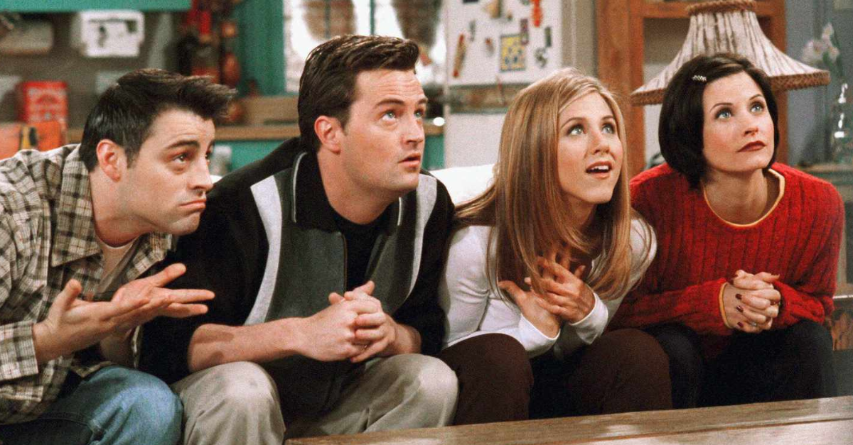 Matt Le Blanc as Joey Tribbiani, Matthew Perry as Chandler Bing, Jennifer Aniston as Rachel Green, Courteney Cox as Monica Geller