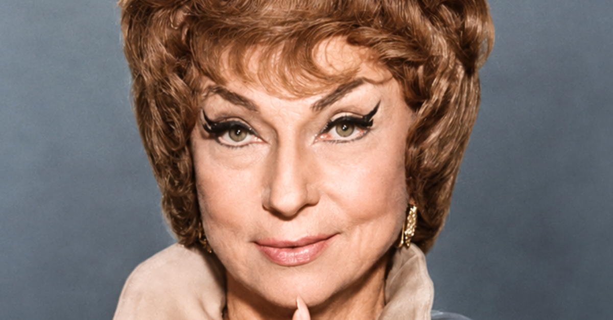Publicity photo of Agnes Moorehead as Endora from the television program Bewitched.