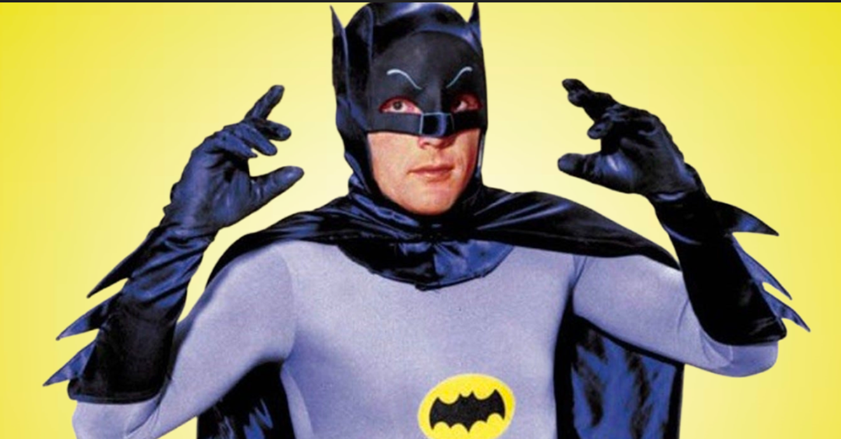Screenshot of actor Adam West portraying Batman in the TV series Batman (1966-1968), Modified