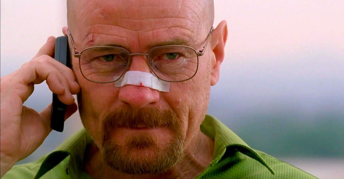 Screenshot of Bryan Cranston as Walter White in Breaking Bad