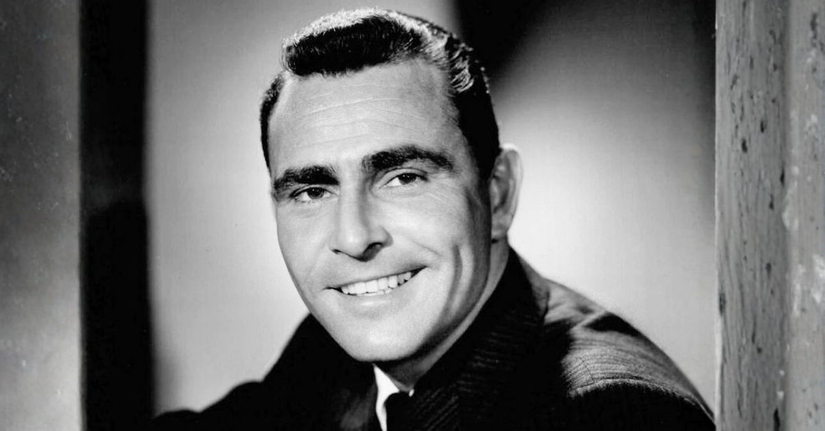 Portrait photo of Rod Serling.