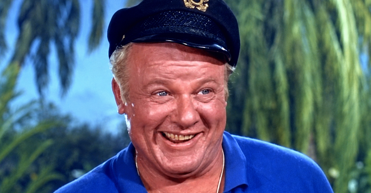 Screenshot of Alan Hale Jr as The Skipper in Gilligan’s Island (1964-1967)
