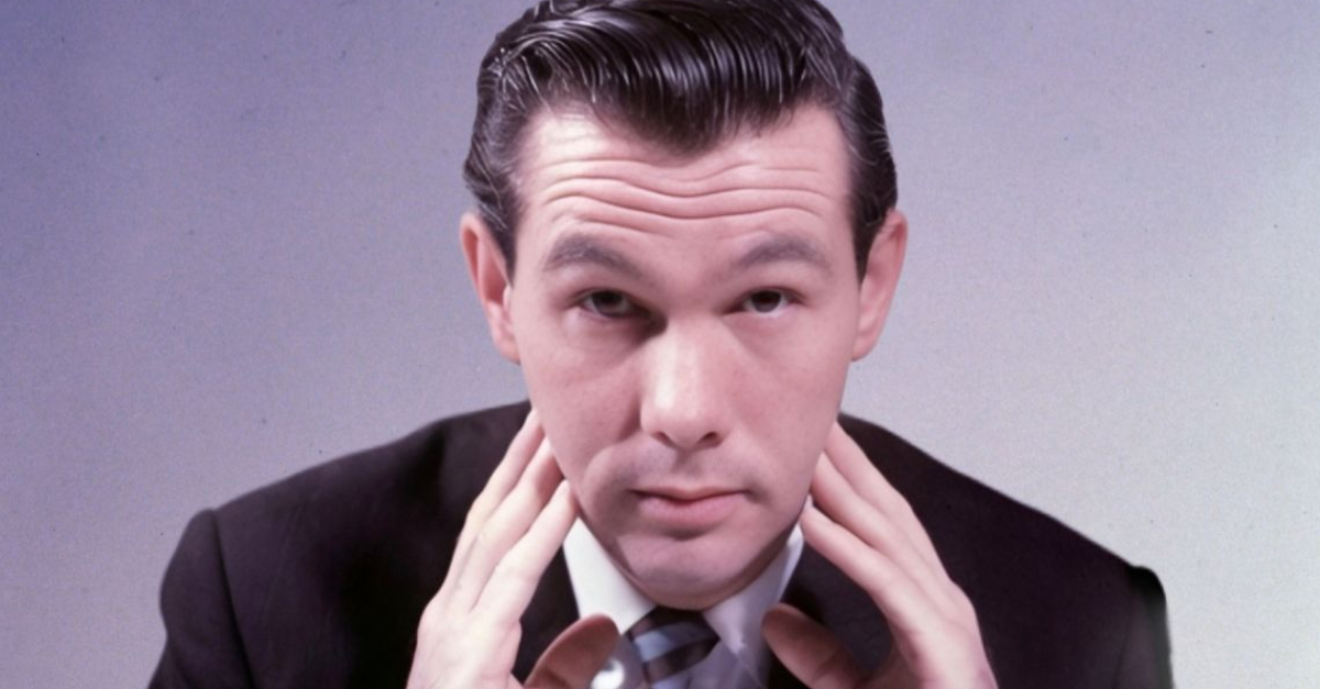 1965, Studio headshot portrait of Johnny Carson