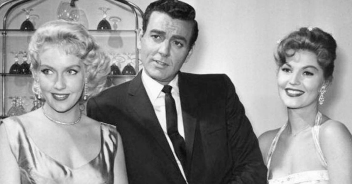 Leigh Snow, Mike Connors, and Leigh Snow