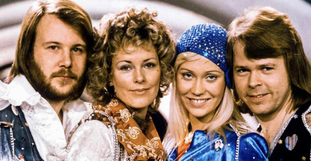 SWEDEN-MUSIC-ABBA Picture taken in 1974 in Stockholm shows the Swedish pop group Abba with its members (L-R) Benny Andersson, Anni-Frid Lyngstad, Agnetha Faltskog and Bjorn Ulvaeus posing after winning the Swedish branch of the Eurovision Song Contest wit