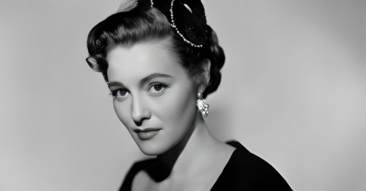 Patricia Neal in a scene from the movie "Diplomatic Courier"