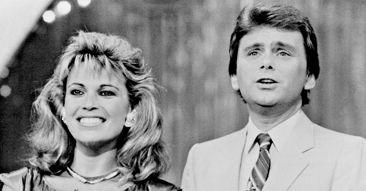Photograph of Pat Sajak and Vanna White in a promo photo for the 86-87 season of Wheel of Fortune. This photo was sent out to fans by mail with signatures from the cast.