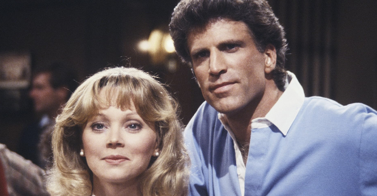 Ted Danson and Shelley Long in Cheers (1982)