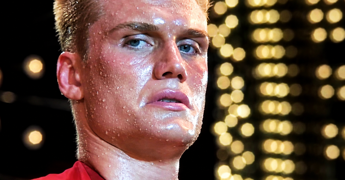 Screenshot of Dolph Lundgren as Ivan Drago in Rocky IV (1985)