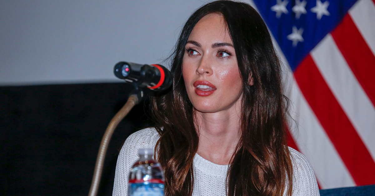 Actor Megan Fox visited service members
