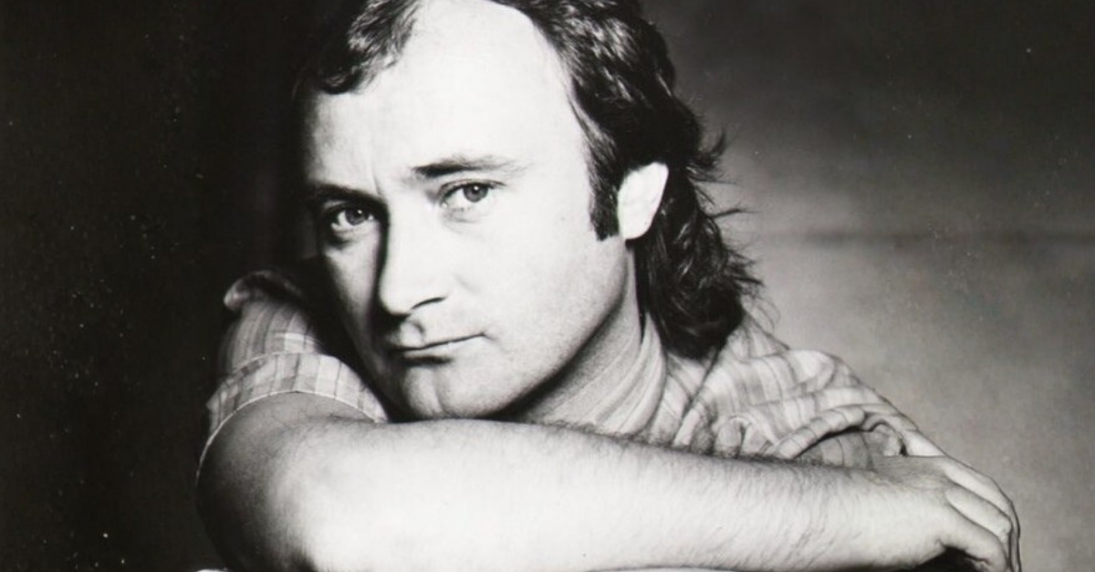Press photo of the band Genesis by Atlantic Records to promote their album Invisible Touch