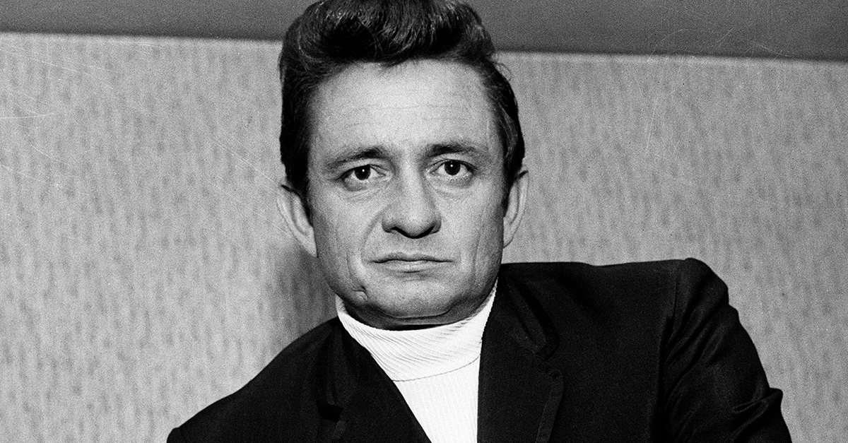 American country music singer, songwriter and guitarist Johnny Cash (1932 - 2003).