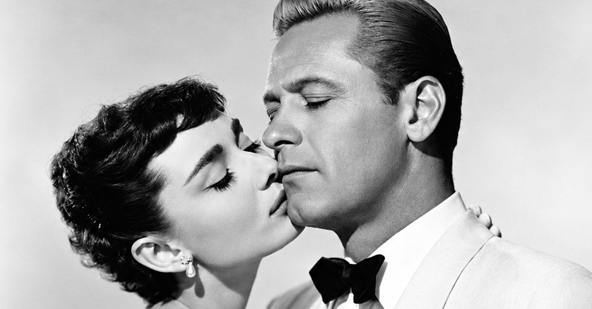 Audrey Hepburn & William Holden publicity photo for the film Sabrina (1954)