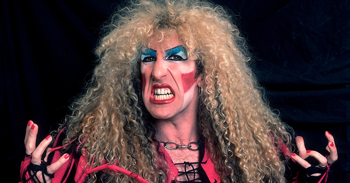 Portrait of American Heavy Metal singer Dee Snider, of Twisted Sister, as he poses backstage at the Rosemont Horizon, Rosemont, Illinois, December 21,1984.